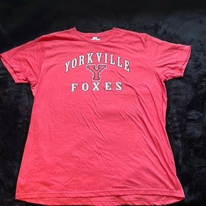Men’s T-Shirt Red Yorkville Foxes XXL